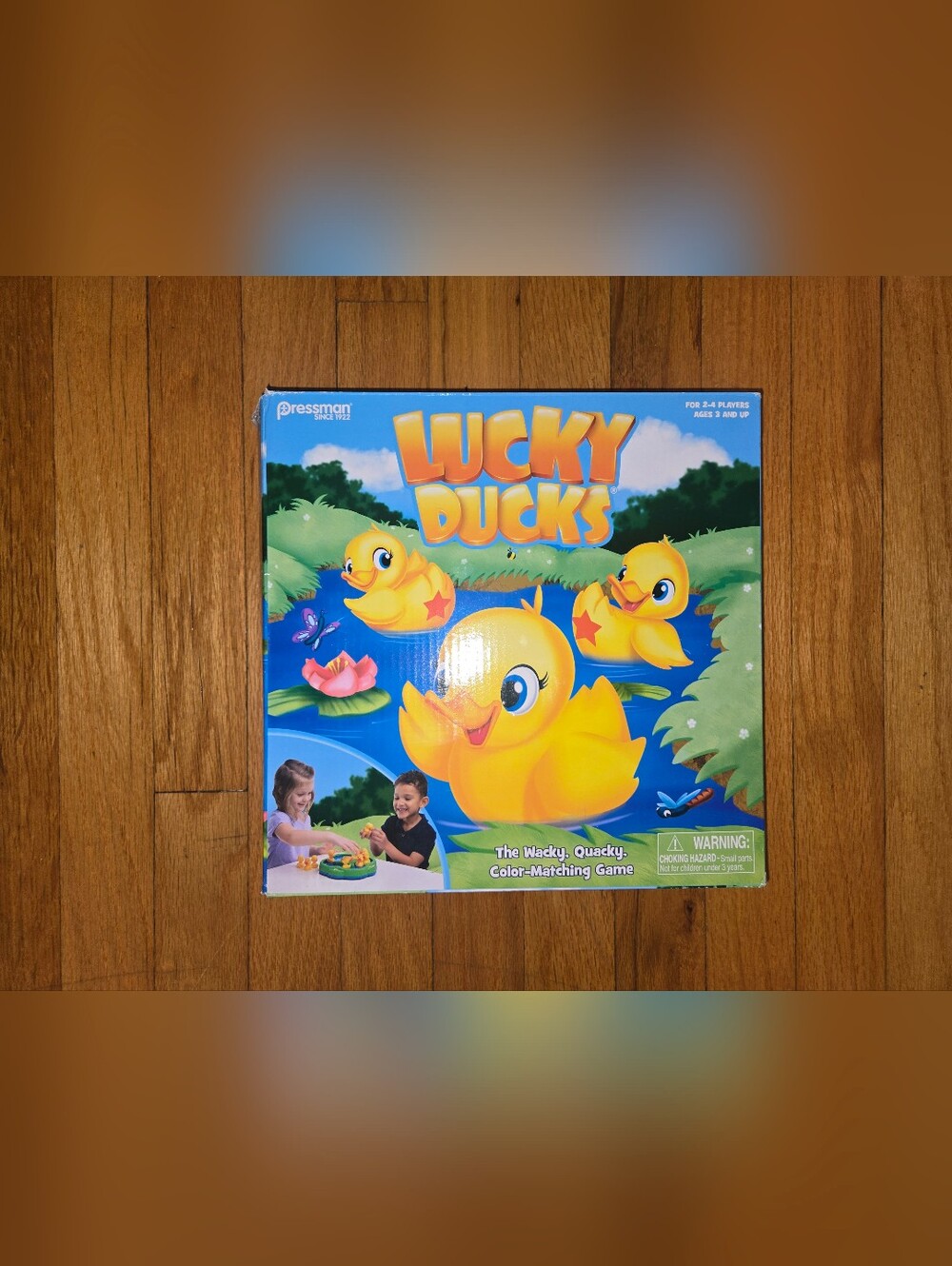 Lucky Ducks Children's Color-Matching Game - Bright Yellow Duck Box
